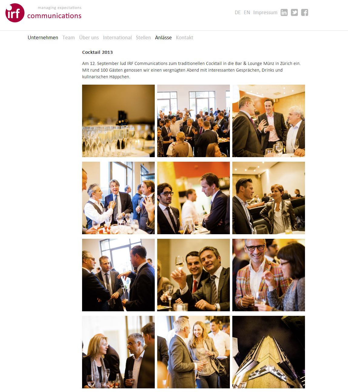 IRF Communications AG Eventreportage